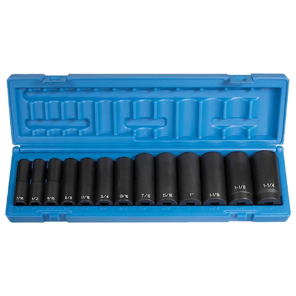 13-Pc 1/2" Deep Standard Imp Skt Set